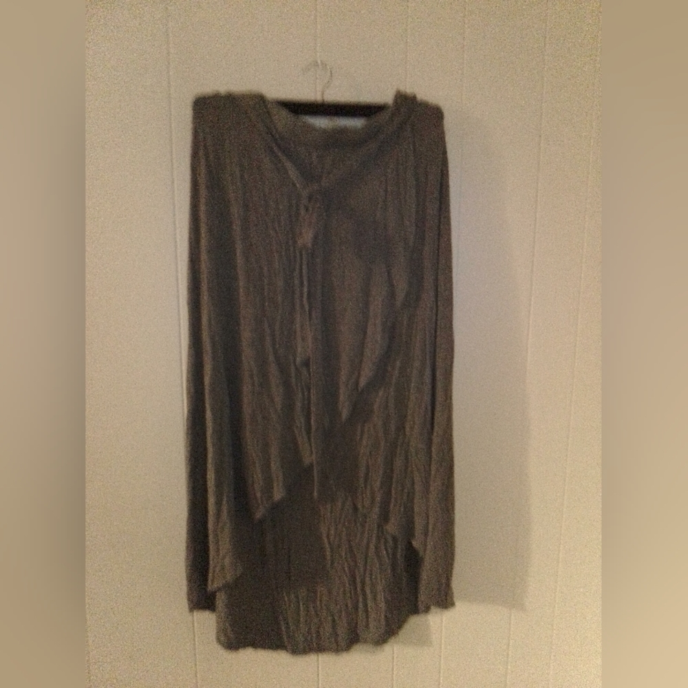 High low wrap skirt